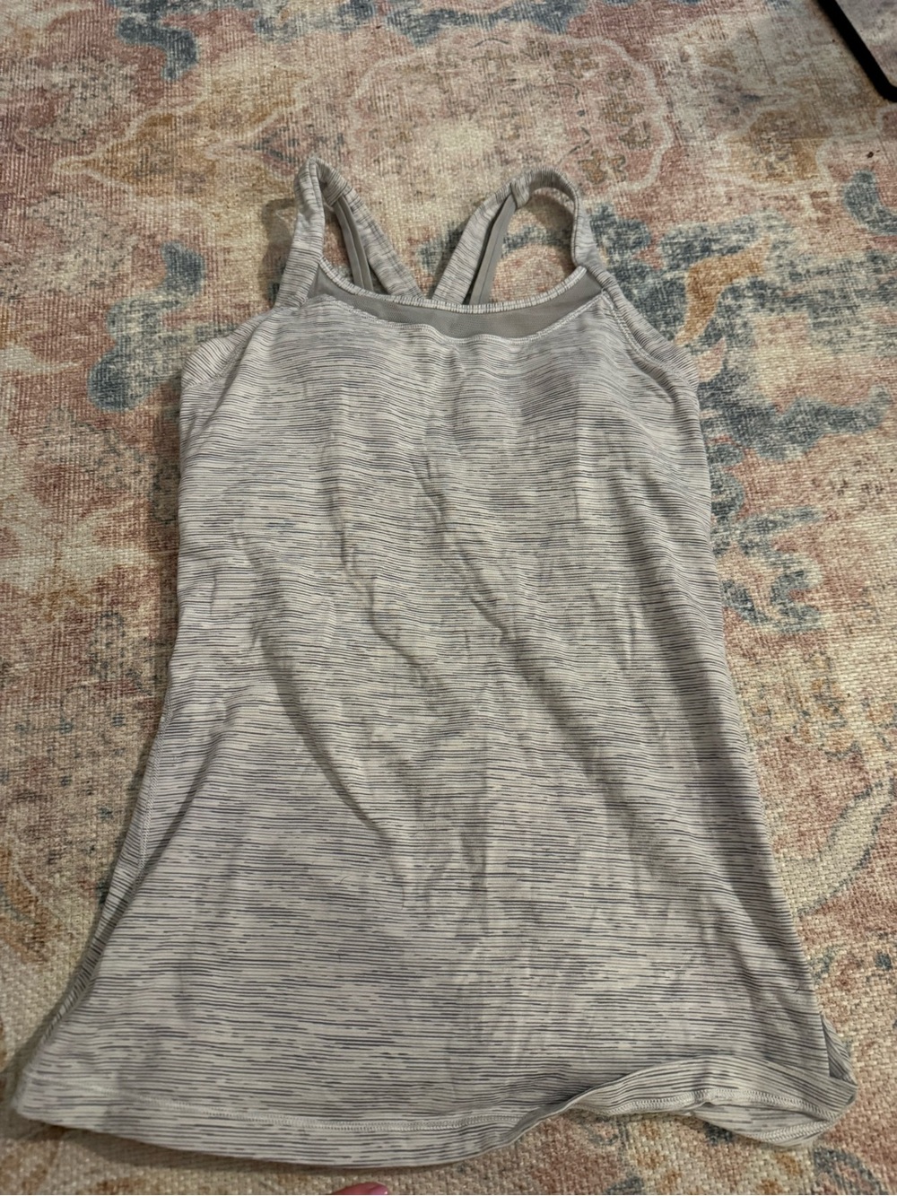 Lululemon Women's Gray Heathered Strappy Tank Top